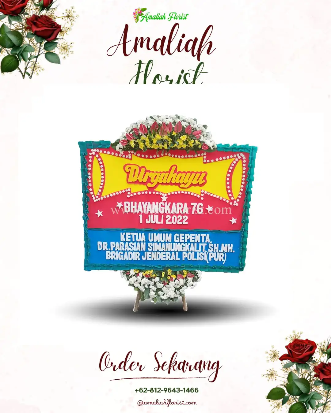Papan Bunga HUT Ulang Tahun Ketambe